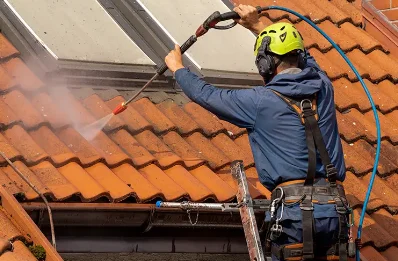 Démoussage et hydrofuge de toiture à Gensac